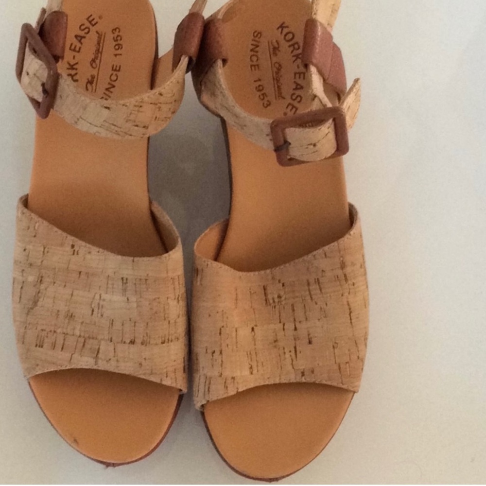 Kork-Ease leather wedge size 10